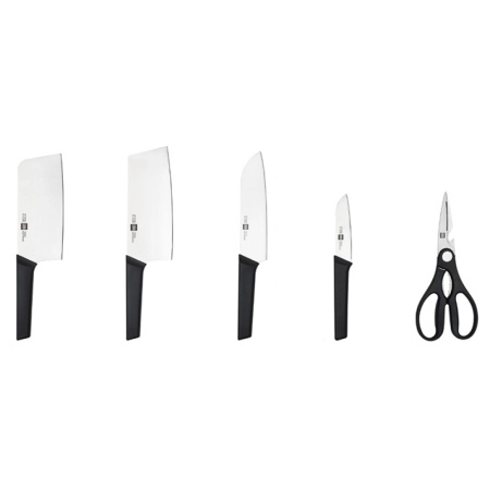 Набор ножей с подставкой Huo Hou Youth Edition Kitchen Stainless Steel Knife Set 6 в 1